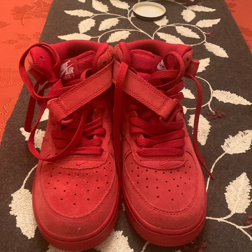 Nike Air Force 1 Mid GS Gym Red  Youth Size US 5 Y Athletic Sneakers, UK 4.5